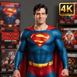Seu Jorge as superman, Dungeons and Dragons, Wizards of the Coast, 4k, high detail