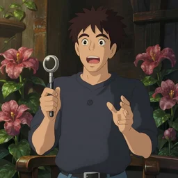a wholesome animation key shot of joe rogan hallucinating on dmt, medium shot, studio ghibli, pixar and disney animation, sharp, rendered in unreal engine 5, anime key art by greg rutkowski, bloom, dramatic lighting