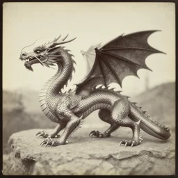 A dragon. 1860s photograph