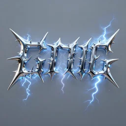 3 d photographic render of a fonttype made of chrome, chrometype, made of liquid metal, neotribal with thorns and thunders, cyberpunk logotype, raytracing, hyper realistic glyphs, volumetric lightning, 8 k, by studio innate, zhelong xu and ouchh studio