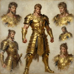 tales of earthsea, attractive muscular male with golden armor, ming dynasty, character design, painting by gaston bussiere, craig mullins, j. c. leyendecker, tom of finland