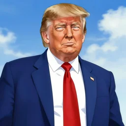 donald trump as an anime character