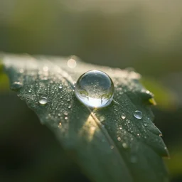 “ a world of dew and within every dewdrop a world of struggle, dramatic backlit lighting, incredible reflections, macro ”