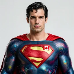 portrait of superman with a canadian flag on his chest. intricate abstract. intricate artwork. octane render, trending on artstation, DeviantArt, captura, very coherent symmetrical artwork. cinematic, hyper realism, high detail, octane render, 8k, iridescent accents
