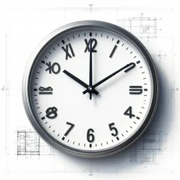 blueprints to a clock