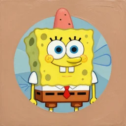 Yellow Patric Star from Sponge Bob profile picture by Pixar, asymmetrical, Organic Painting , Matte Painting,  geometric shapes, hard edges:2 by Goro Fujita:4