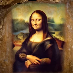 cave - painting cave - painting of mona lisa
