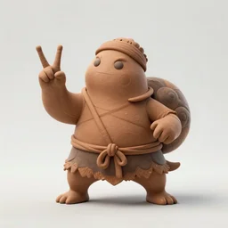 a clay ( snail ) humanoid! creature barbarian merchant approaching, action pose, fantasy art painted by alessandro allori, james jean and rene magritte ( rpg reference sheet ), style of magic the gathering, high contrast!, vibrant colors, matte