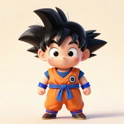 promotional art, very very very cute disney pixar son goku based character wearing a baseball cap, white background, iconic film character, detailed, concept artwork, 3 d render official art, promotional art, by ilya kuvshinov katsuhiro villeneuve, jeremy lipkin and michael garmash and rob rey, disney pixar wreck it ralph