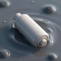 a stationary object is placed in a fluid, digital art, concept art, 8 k resolution