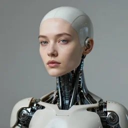 portrait of a female android by christina robertson