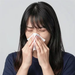 sneezing into 4 6 fingers