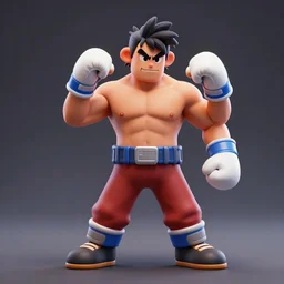 3 d model of adriano zumbo character in fighting game, stylized 3 d graphics, hdr, ultra graphics, ray tracing, 4 k image