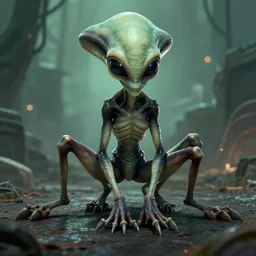 a alien with four legs from half - life