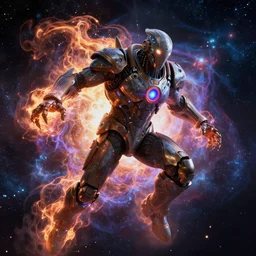 Galactus fusing with outer space, with Infinity, hyperdetailed, artstation, cgsociety, 8k