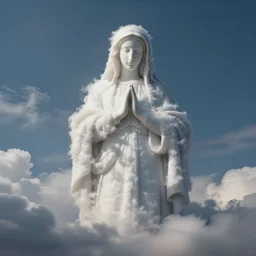 clouds shaped like virgin mary