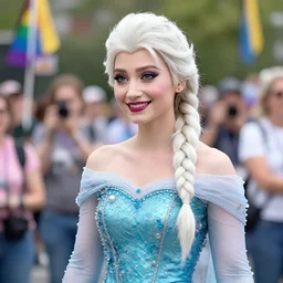 elsa at lesbian pride