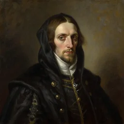 portrait of an undead noble, oil on canvas, greg rutkowski