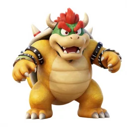 Portrait of Bowser, artwork by Daniel Merriam,