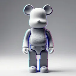 digital glitch statue