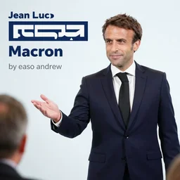 jean luc melenchon is spanking emmanuel macron, by easo andrew