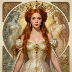 Cobie Smulders Cobie Smulders Cobie Smulders as a French Goddess, cute, fantasy, intricate, elegant, highly detailed, royal digital painting, 4k, HDR, concept art, smooth, sharp focus, illustration, art by artgerm and H R Giger and alphonse mucha