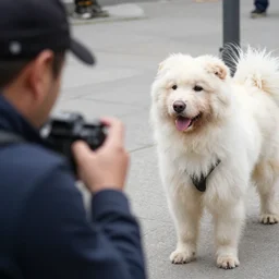 a unexpected photo made by paparazzi of famous dogs