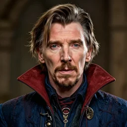 a highly detailed mads mikkelson portrait of stephen strange, james gurney, james jean