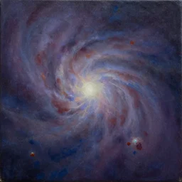 neural cosmic dust, oil on canvas