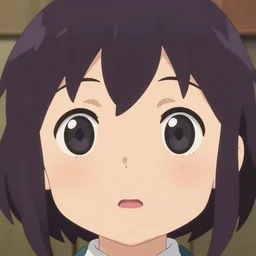 close-up of cute round anime girl face, anime key visual, toon, official media, Makoto Shinkai, Ilya Kuvshinov, Lois van Baarle, Rossdraws