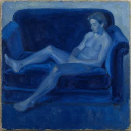 blue velvet, painting by phil hale, fransico goya,'action lines '!!!, graphic style, visible brushstrokes, motion blur, blurry, visible paint texture, crisp hd image