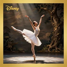ballet by disney concept artists, blunt borders, golden ratio