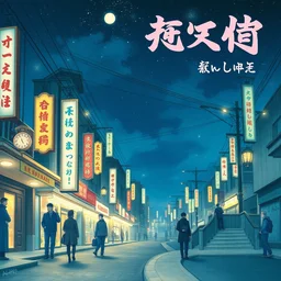 album cover art for neko neko parade night by akihiko yoshida