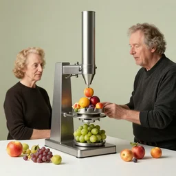 a machine for making fruit by rene magritte and roger dean