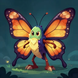 butterfly monster, video game art, concept art, trending on artstation, top 1 0 pics.