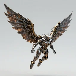 mechanical wings of Icarus, steampunk style, ultrarealistic, HD, digital art