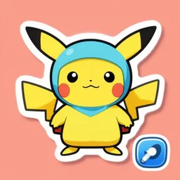 cute miss mascot fermite fermite durant pokemon sticker art, cronobreaker, beeple game icon
