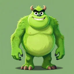 This is a monster, and its name is Greeny, digital art by Greg Rutkowski