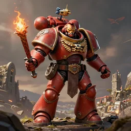 the 40K Universe as depicted by Frank Weston Benson and Thomas Kinkade, kinetic, high detail, artstation,