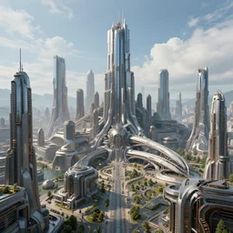 incredible protoss city photorealistic, amazing, futuristic