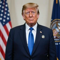 portrait of Donald trump as an fbi agent