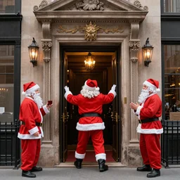 a portal to hell opens in New York City during Santa Con