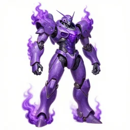 character design sketch humanoid mecha with body made of purple lava and fire, concept art character, by damascus apparel, fantasy, 4 k, high detail, sharp focus, trend in artstation
