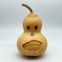 gourd shaped like the face of amber heard is a gourd hybrid intercross mix as a gourd