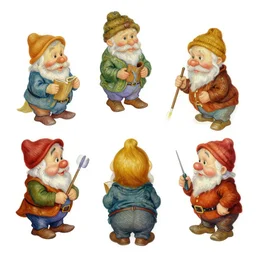 seven dwarves painted by van gogh