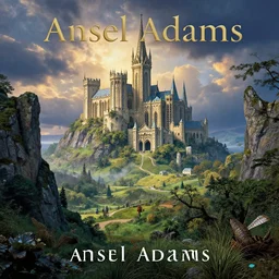 arthurian legendarium within the kingdom of avalon. fantastical. beautiful full deep color photography by ansel adams. supreme master of landscapes. iconic. 4 k. 2 0 2 0. lighting by james gurney, victoria finlay, artists master series : color and light by 3 dtotal.