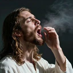 Jesus projectile vomiting photograph