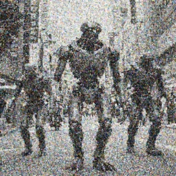 1 9 7 0 s japanese tv show, bw, sci - fi, tsukamoto, mechanical inhuman monsters walking the streets of shinjuku,