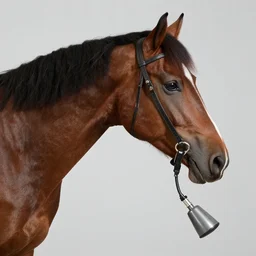 professional photo of horse with plunger