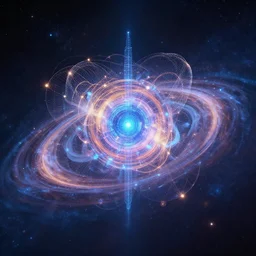 god like quantum computer at the center of the universe, sifi ,4k , futuriscic, trending on artstation